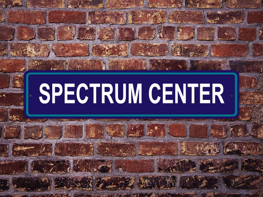 Spectrum Center Street Sign Charlotte Hornets Basketball
