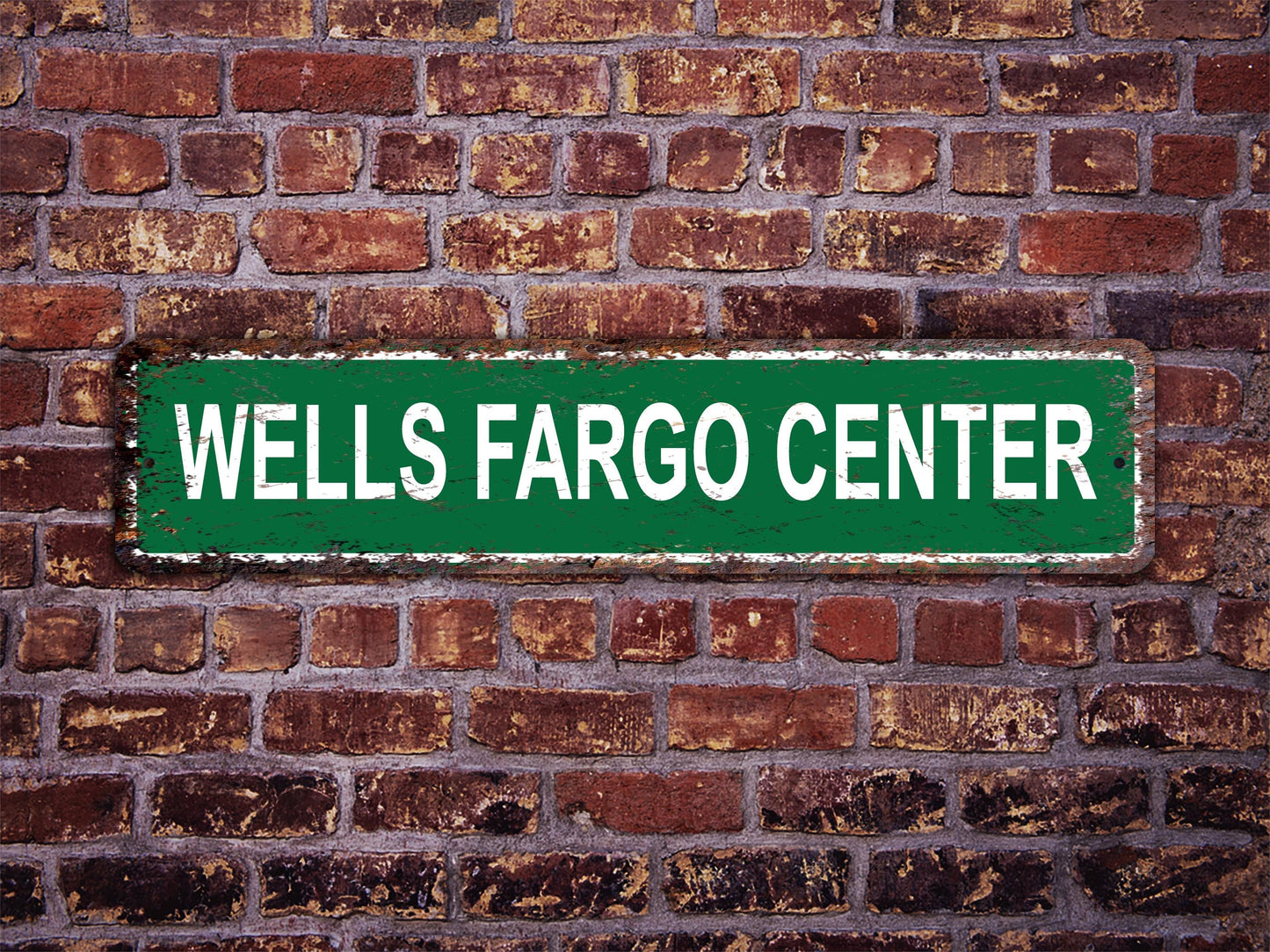 Wells Fargo Center Street Sign Philadelphia 76ers Basketball