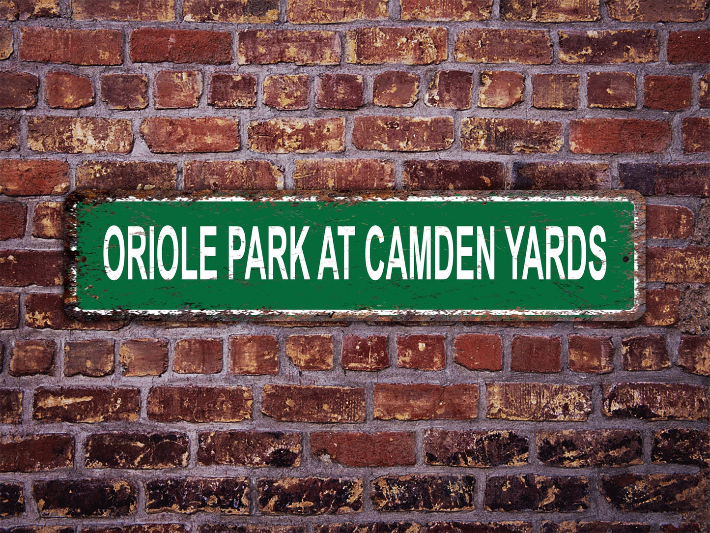 Oriole Park at Camden Yards Stadium Street Sign Baltimore Orioles Baseball Road