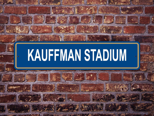 Kauffman Stadium Street Sign Kansas City Royals Baseball Road