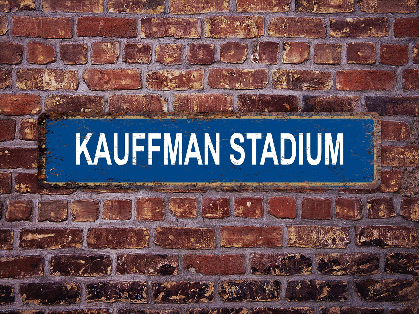 Kauffman Stadium Street Sign Kansas City Royals Baseball Road