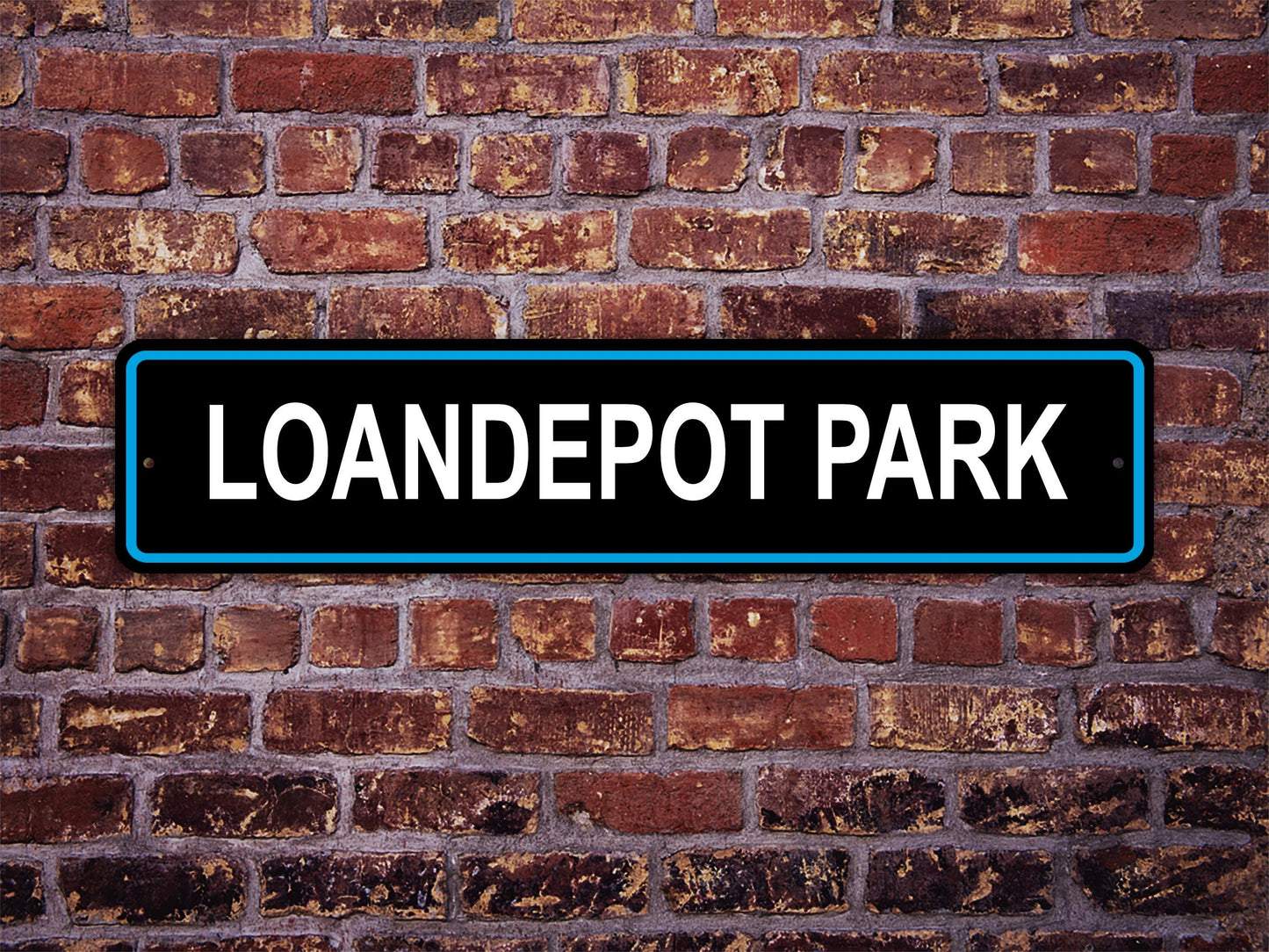 LoanDepot Park Stadium Street Sign Miami Marlins Baseball Road