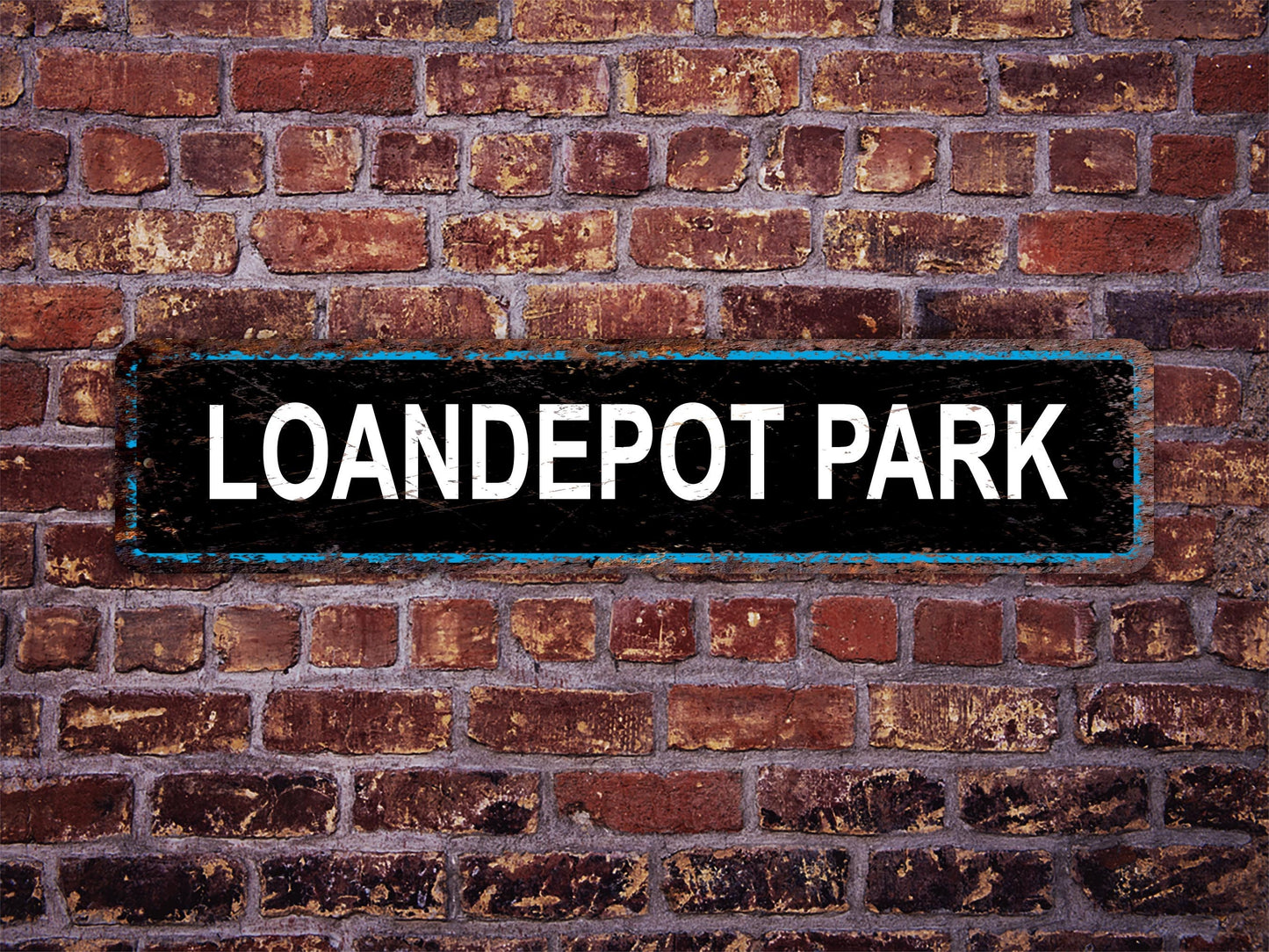 LoanDepot Park Stadium Street Sign Miami Marlins Baseball Road