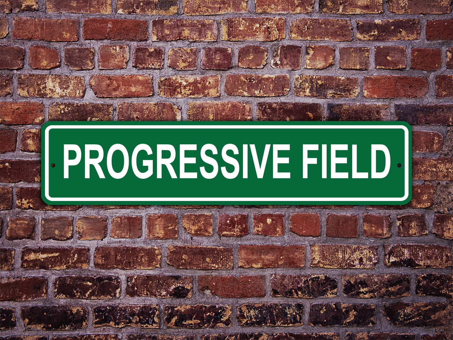 Progressive Field Street Sign Cleveland Guardians Baseball Road