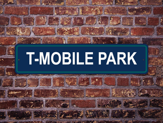 T-Mobile Park Street Sign Seattle Mariners Baseball Road