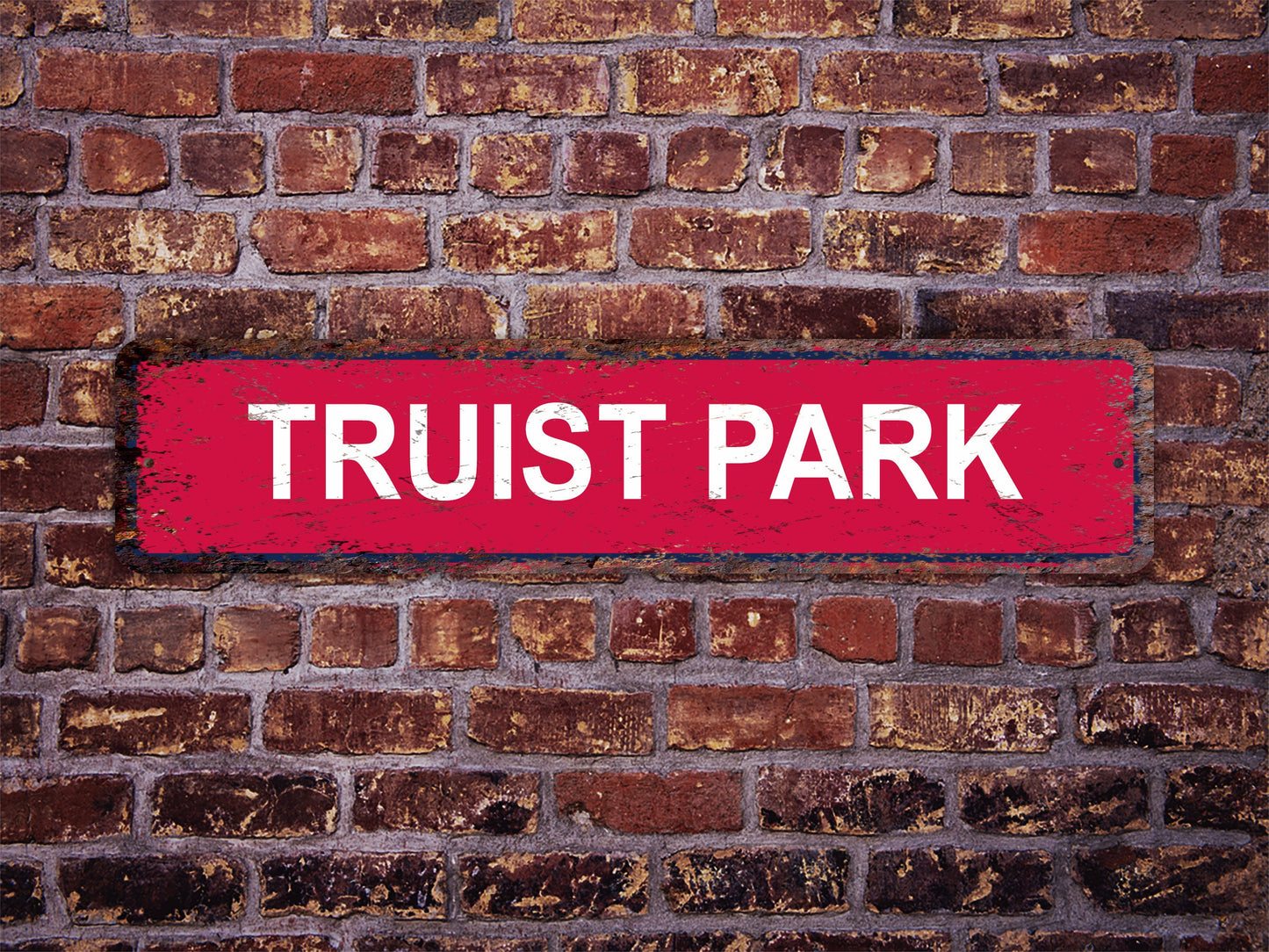 Truist Park Street Sign Atlanta Braves Baseball Road