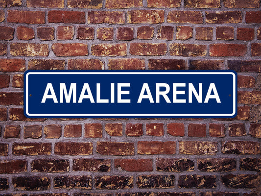 Amalie Arena Street Sign Tampa Bay Lightning Hockey