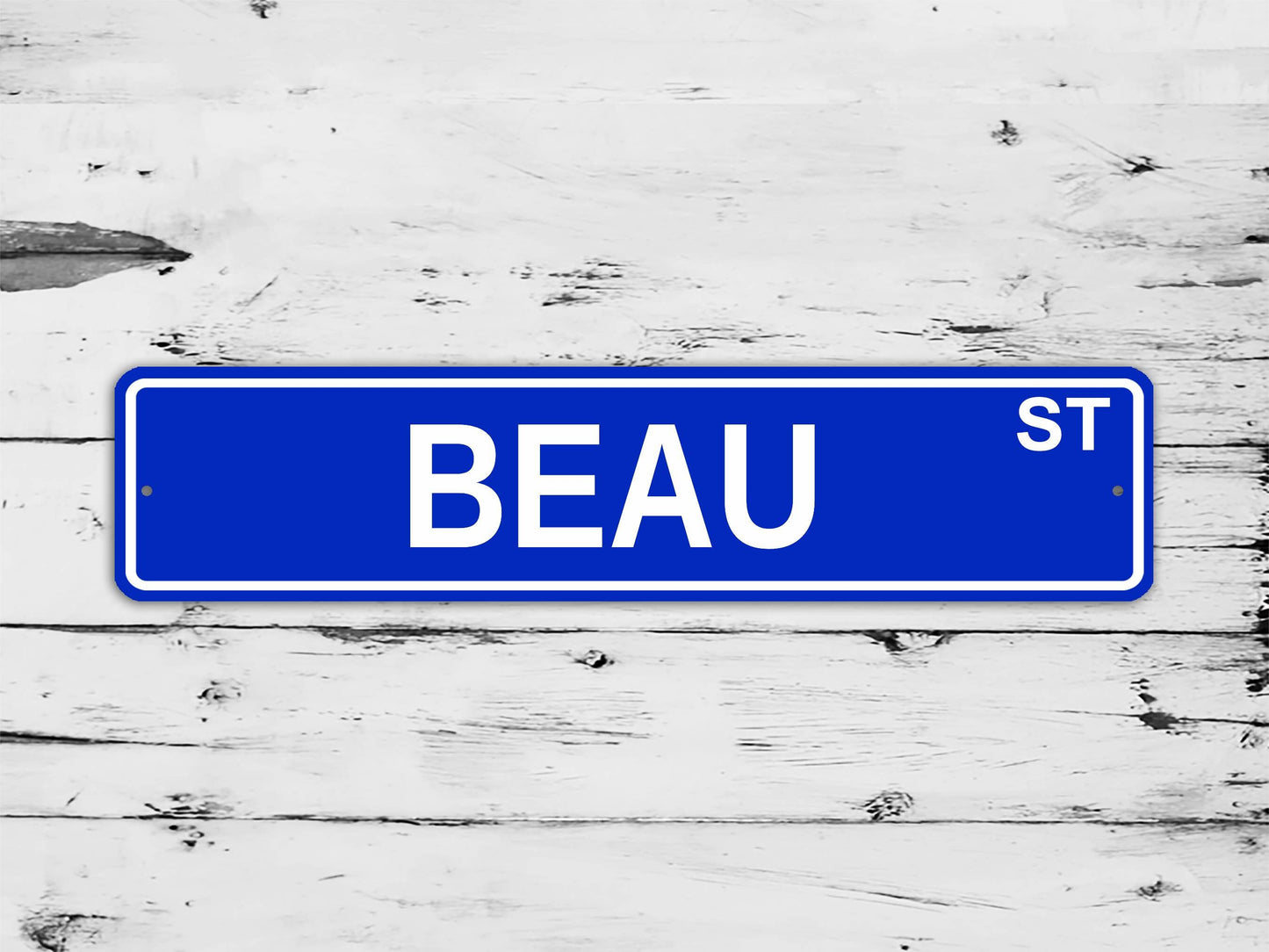 Beau Street Sign Personalized Custom Name Gift