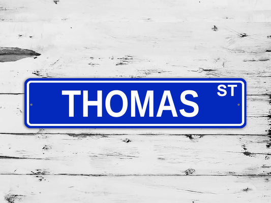 Thomas Street Sign Personalized Custom Name Gift