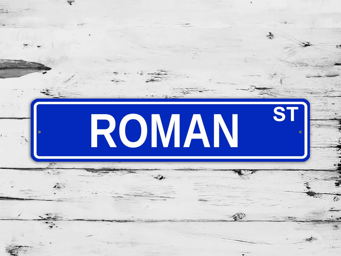 Roman Street Sign Personalized Custom Name Gift