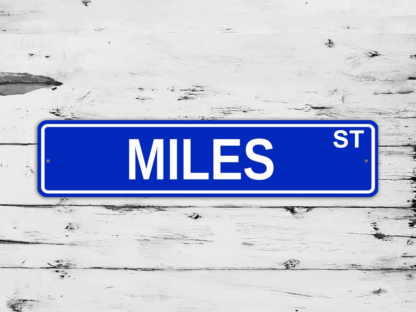 Miles Street Sign Personalized Custom Name Gift