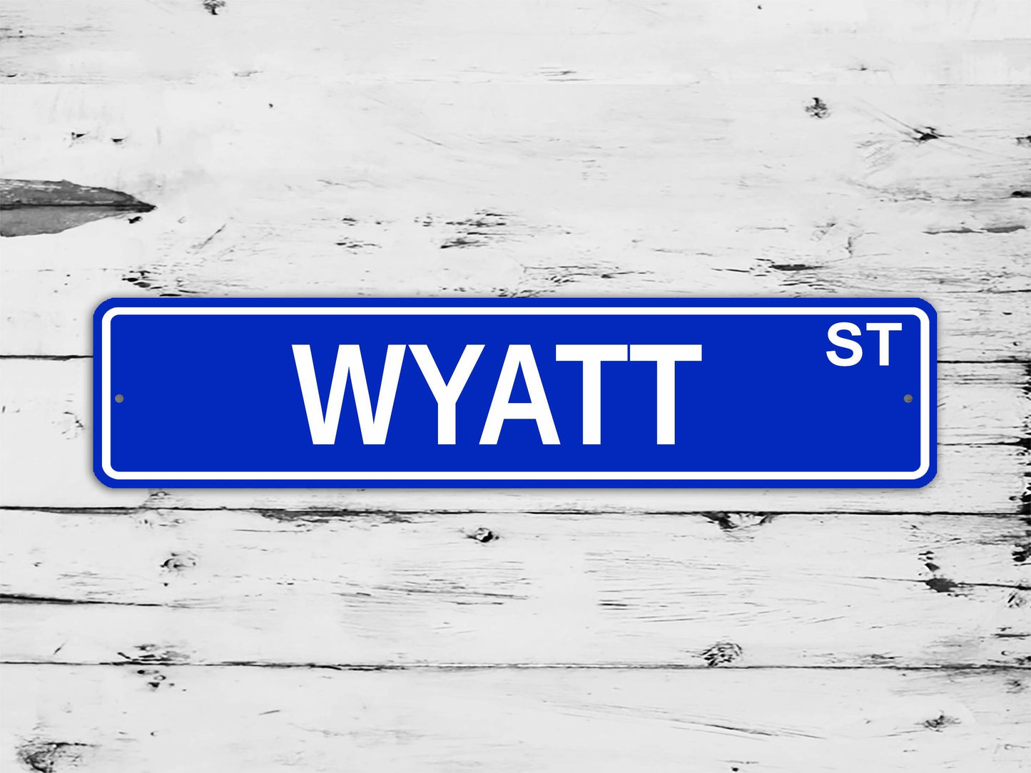 Wyatt Street Sign Personalized Custom Name Gift