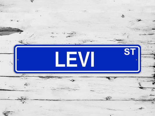 Levi Street Sign Personalized Custom Name Gift