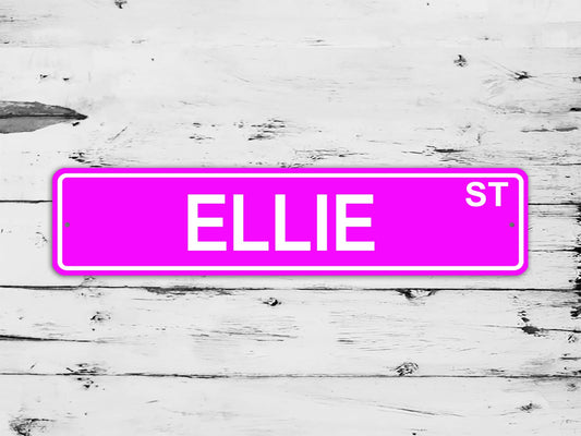 Ellie Street Sign Personalized Custom Name Gift