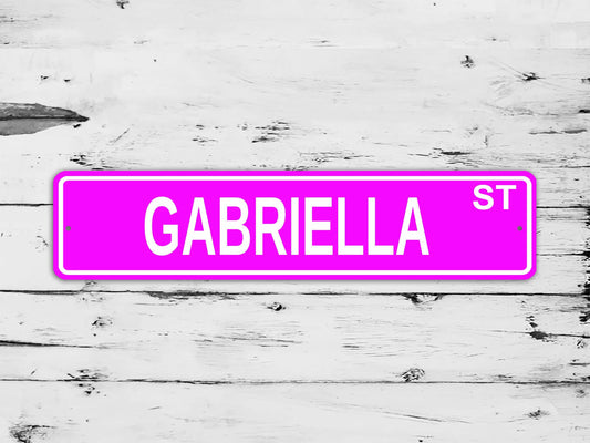 Gabriella Street Sign Personalized Custom Name Gift