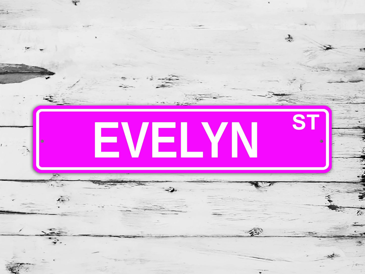 Evelyn Street Sign Personalized Custom Name Gift