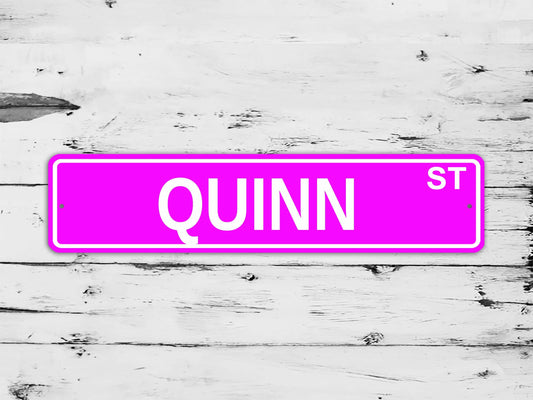 Quinn Street Sign Personalized Custom Name Gift