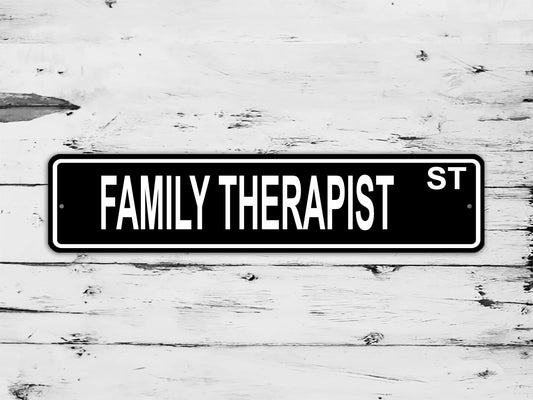 Family Therapist Street Sign