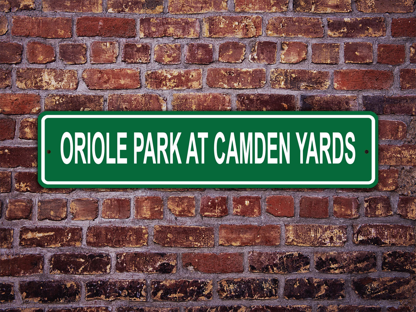 Oriole Park at Camden Yards Stadium Street Sign Baltimore Orioles Baseball Road