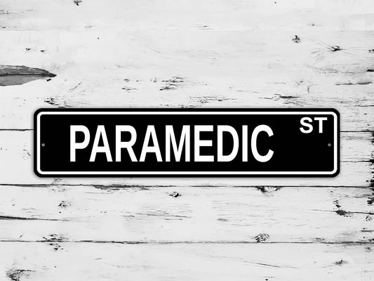 Paramedic Street Sign