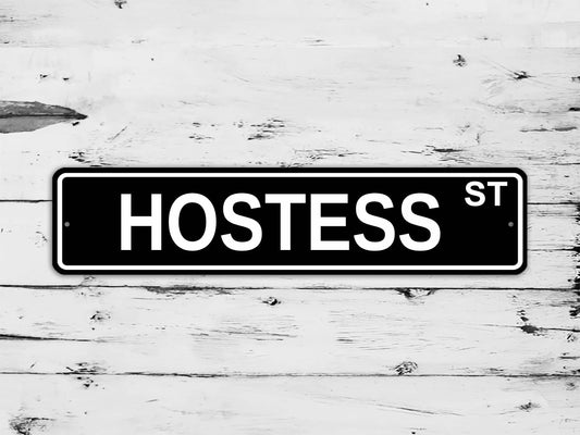 Hostess Street Sign