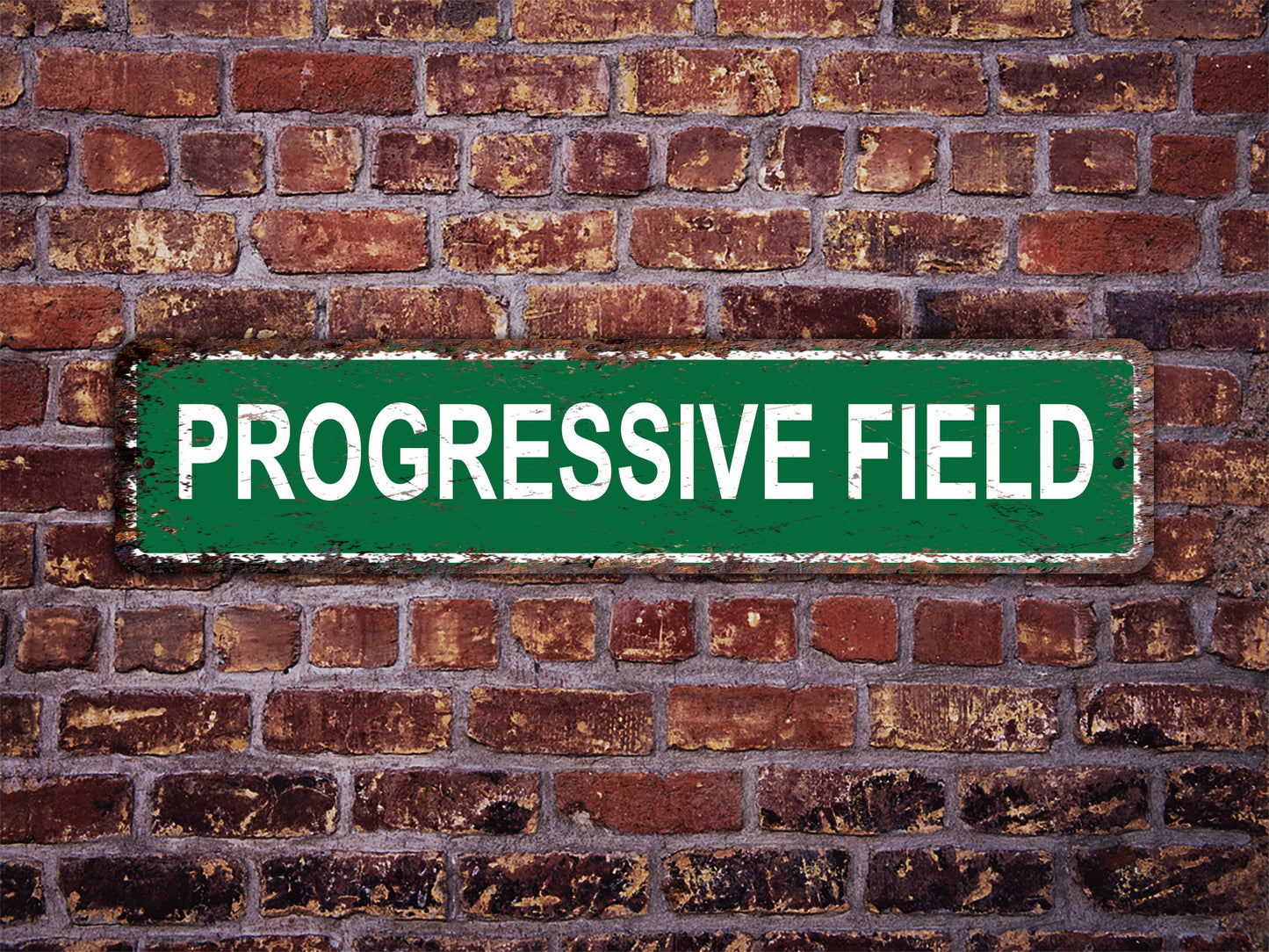 Progressive Field Street Sign Cleveland Guardians Baseball Road