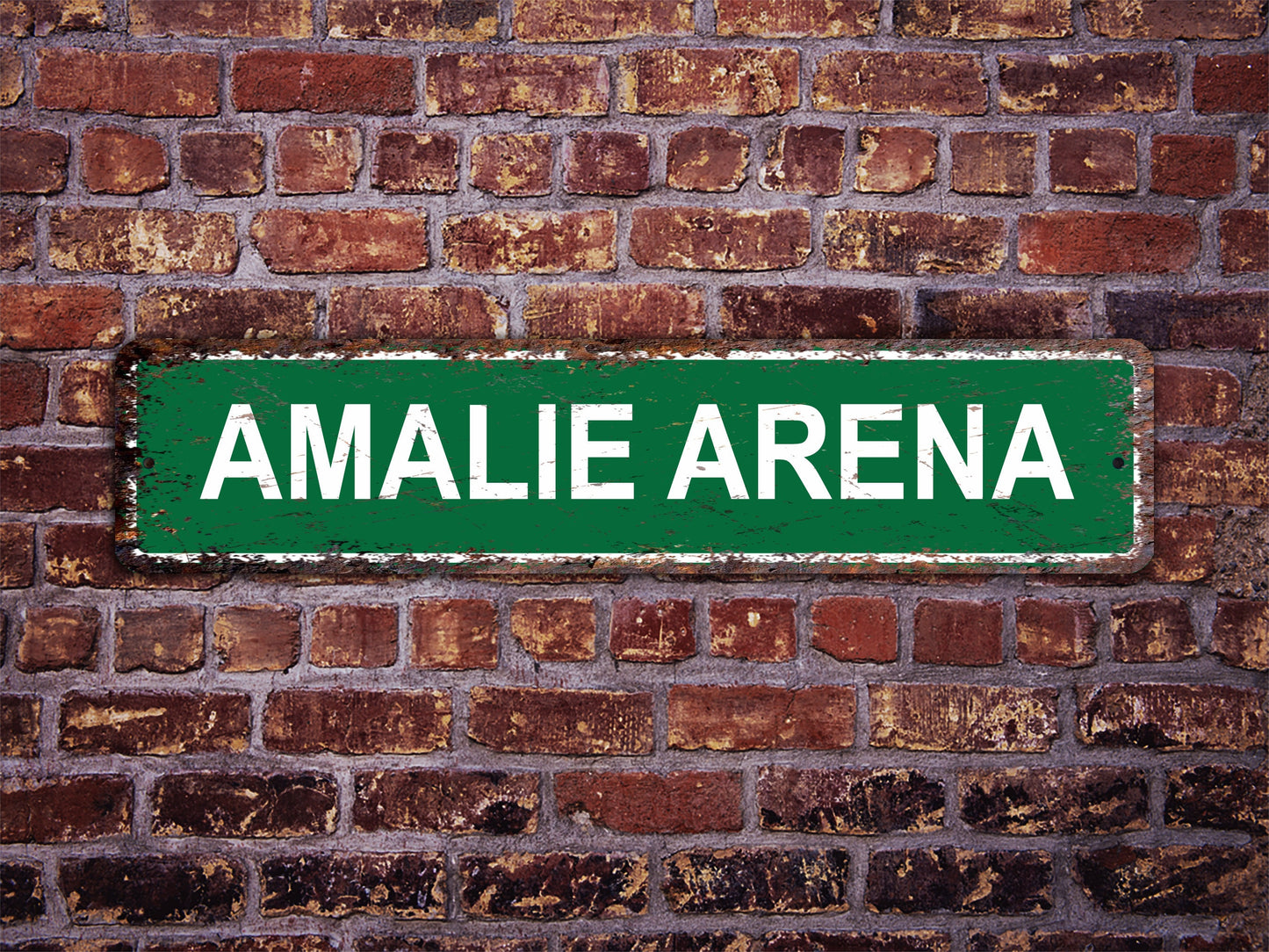 Amalie Arena Street Sign Tampa Bay Lightning Hockey