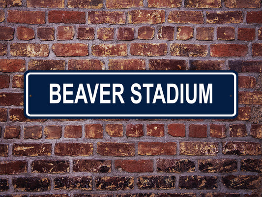 Beaver Stadium Street Sign Penn State Nittany Lions Football