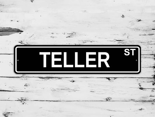 Teller Street Sign