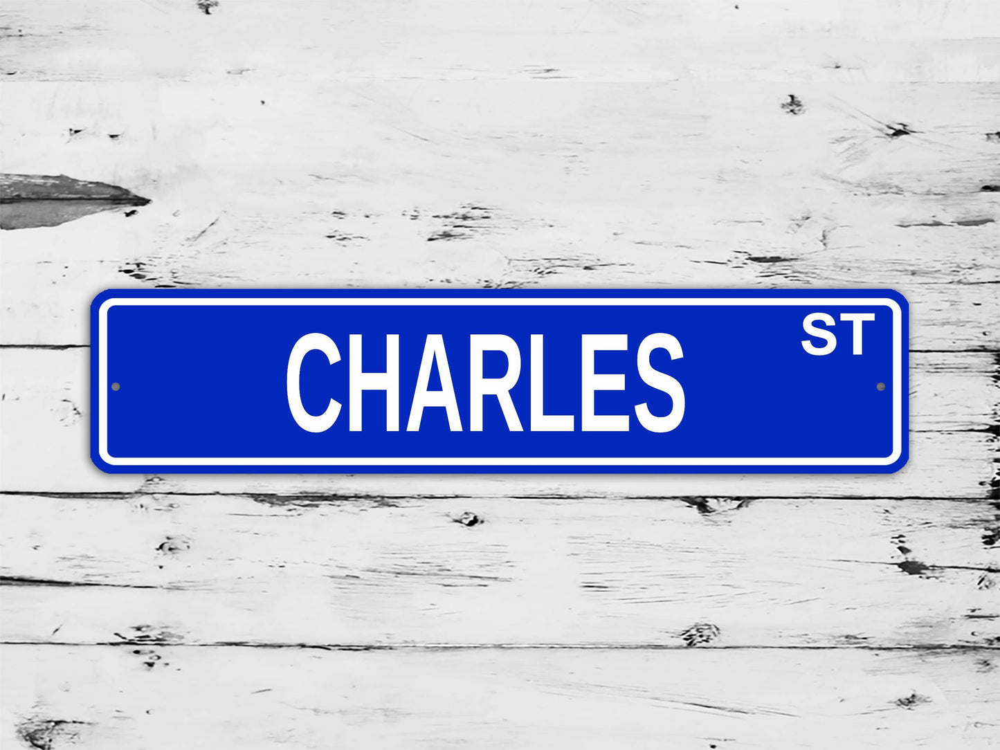 Charles Street Sign Personalized Custom Name Gift