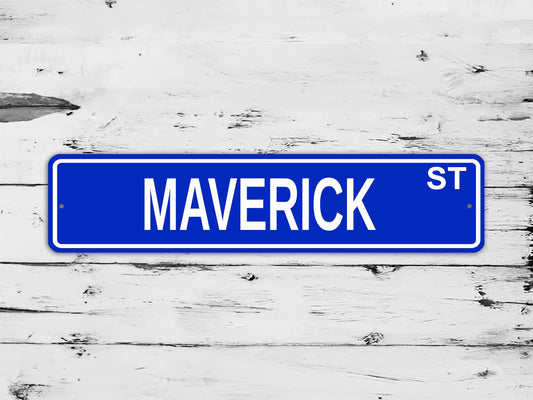 Maverick Street Sign Personalized Custom Name Gift