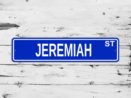 Jeremiah Street Sign Personalized Custom Name Gift