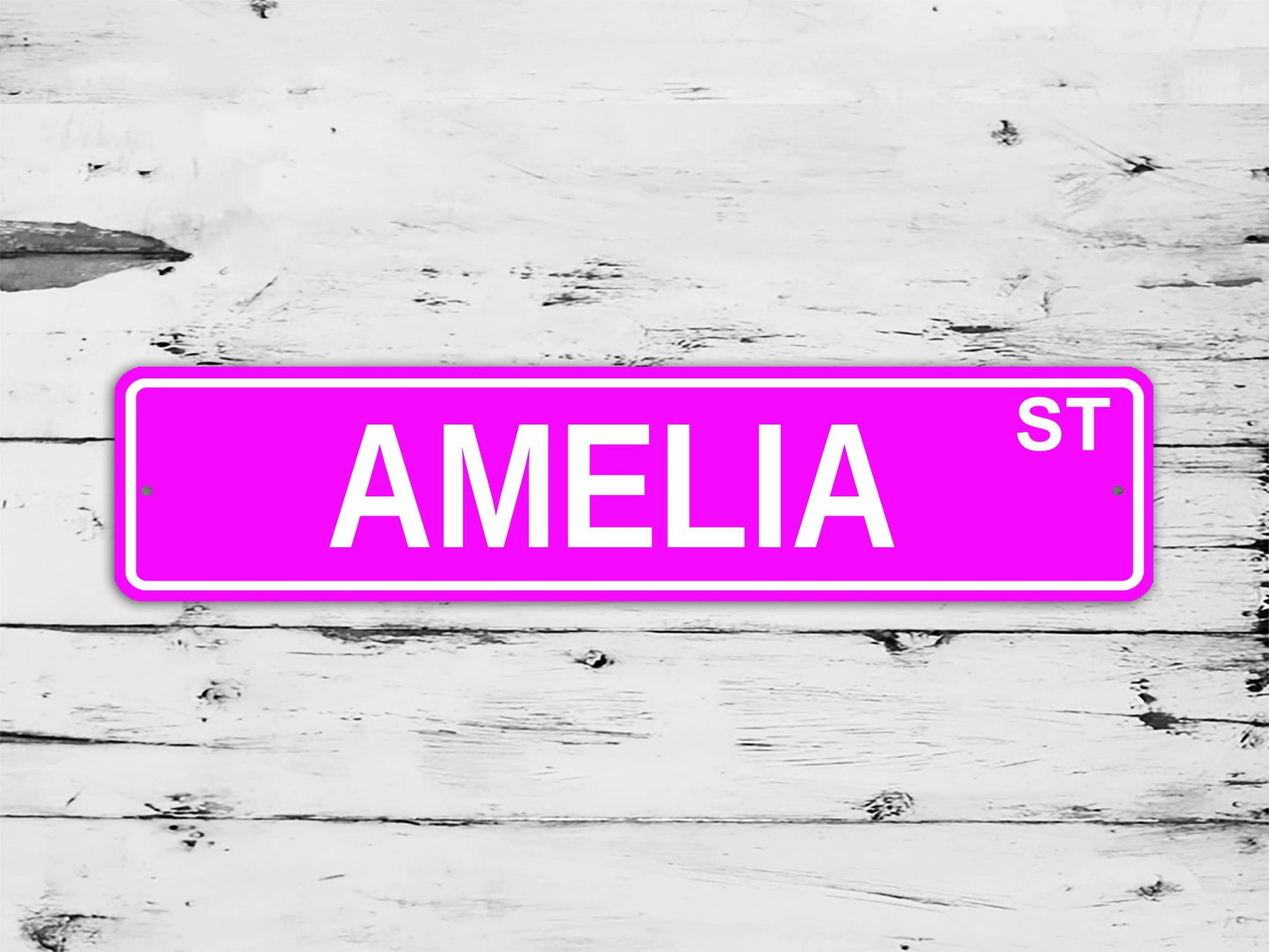 Amelia Street Sign Personalized Custom Name Gift