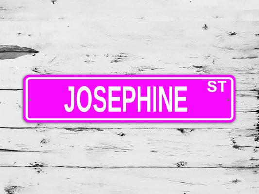 Josephine Street Sign Personalized Custom Name Gift