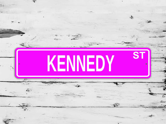 Kennedy Street Sign Personalized Custom Name Gift