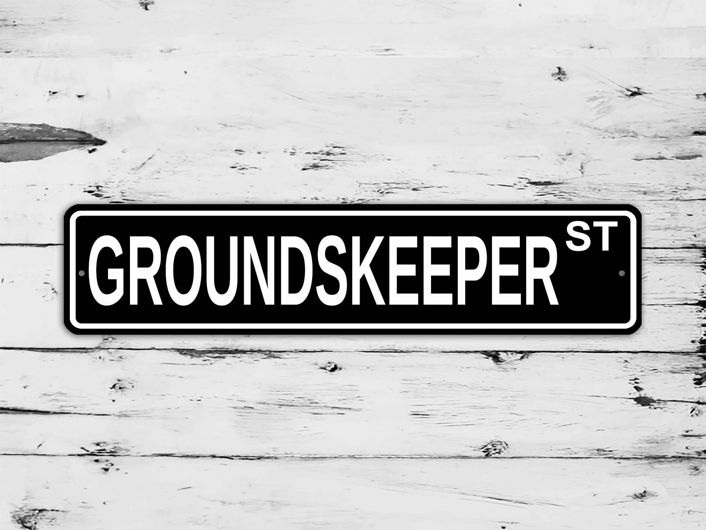 Groundskeeper Street Sign