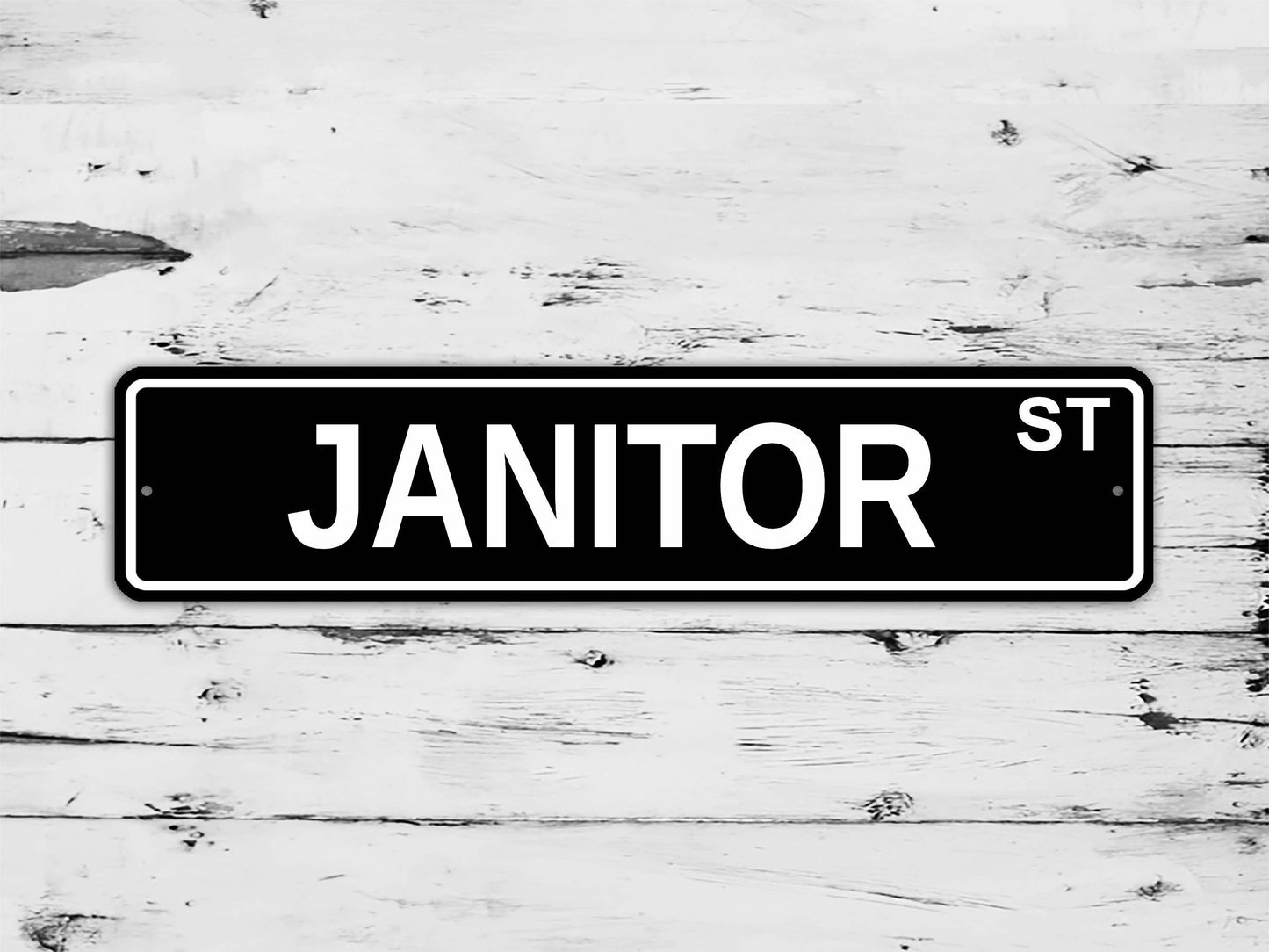 Janitor Street Sign