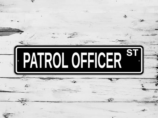 Patrol Officer Street Sign