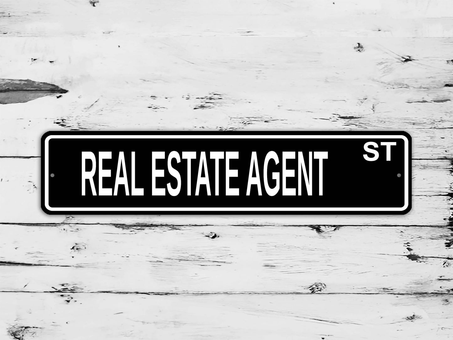 Real Estate Agent Street Sign