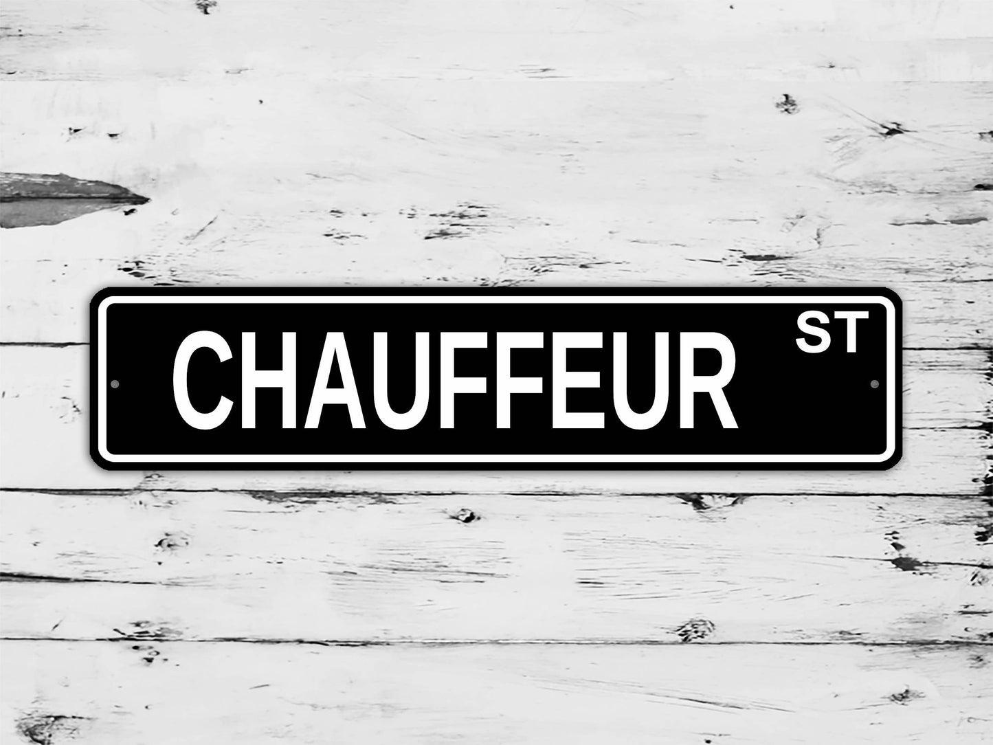 Chauffeur Street Sign