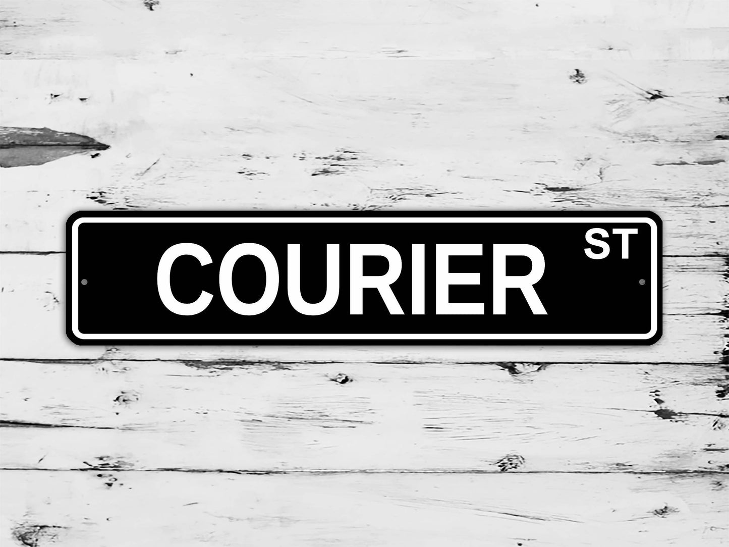 Courier Street Sign