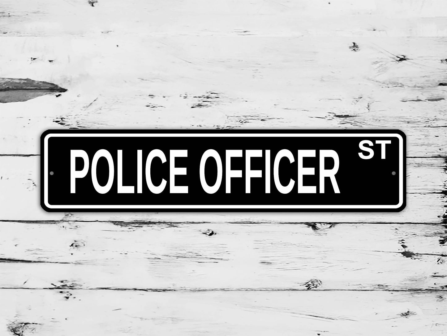 Police Officer Street Sign