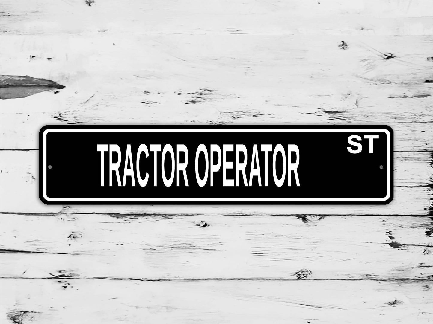 Tractor Operator Street Sign