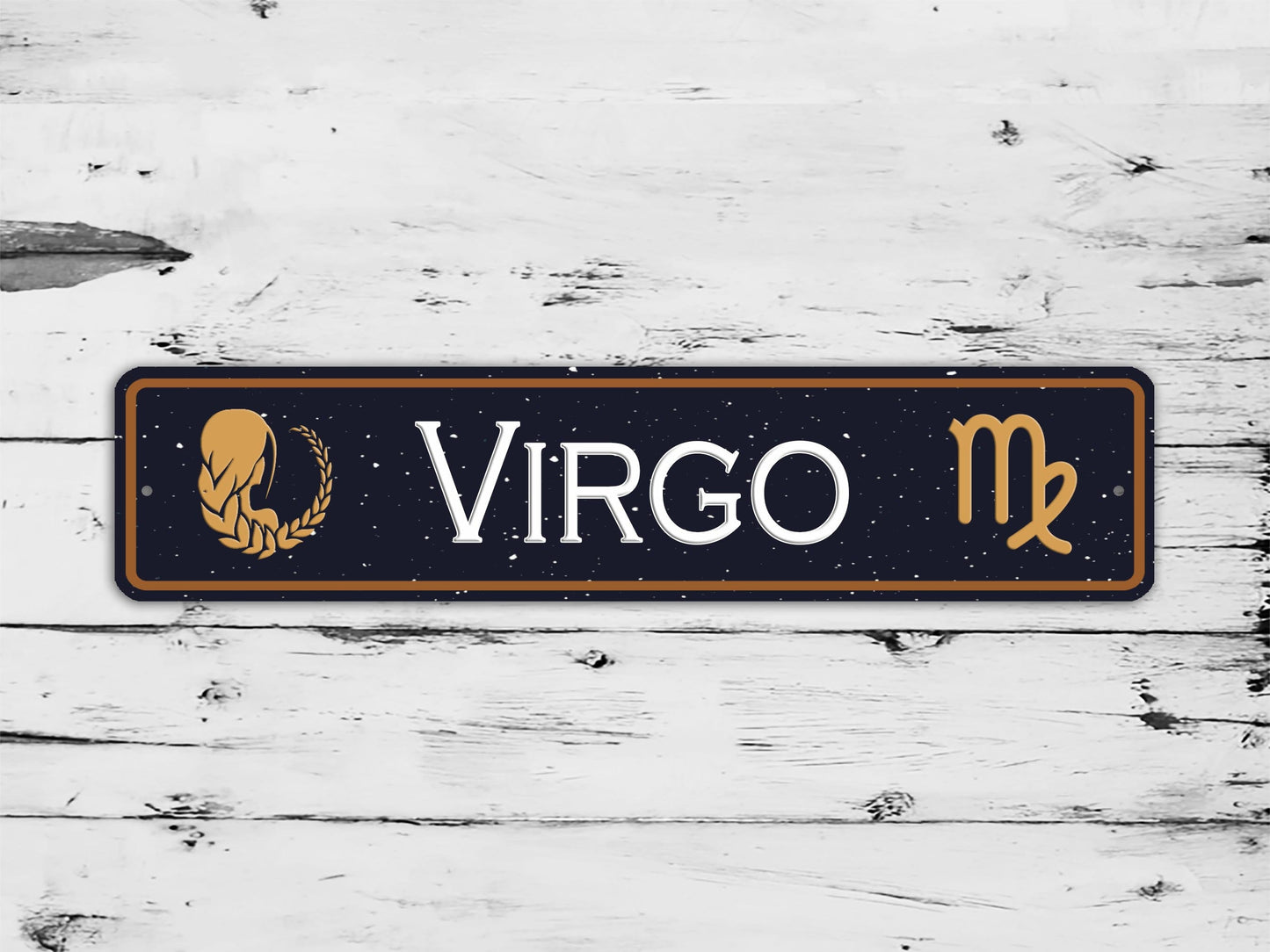 Virgo Zodiac Metal Sign The Maiden Astrology Aluminum Street Sign