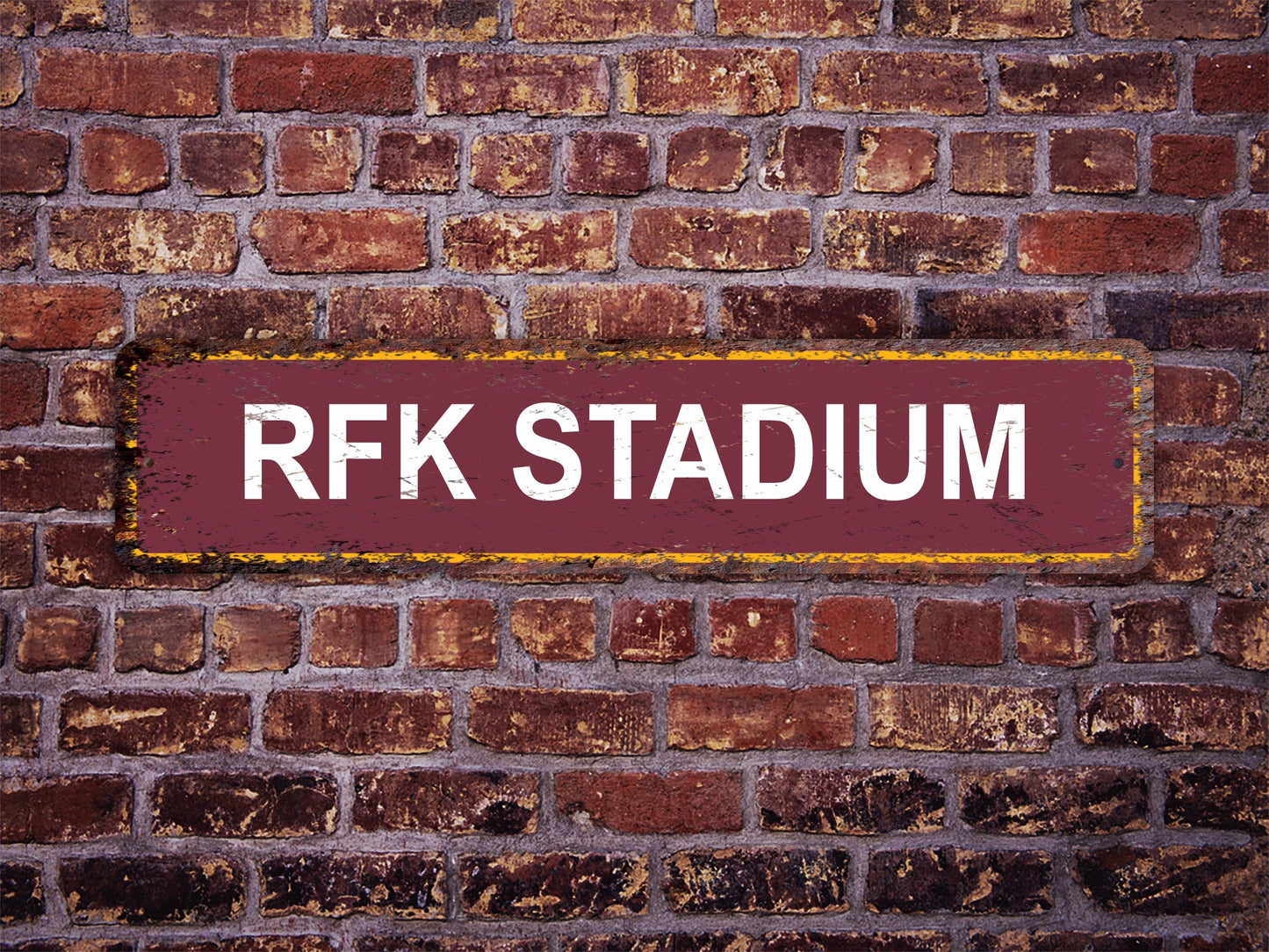 RFK Stadium Street Sign Washington Football