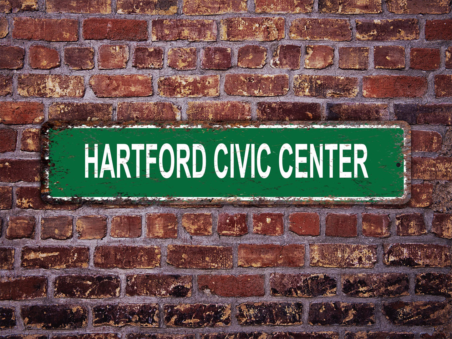 Hartford Civic Center Street Sign UCONN Wolf Pack