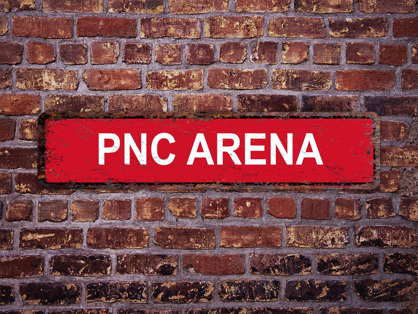 PNC Arena Street Sign  Carolina Hurricanes NC State Wolfpack