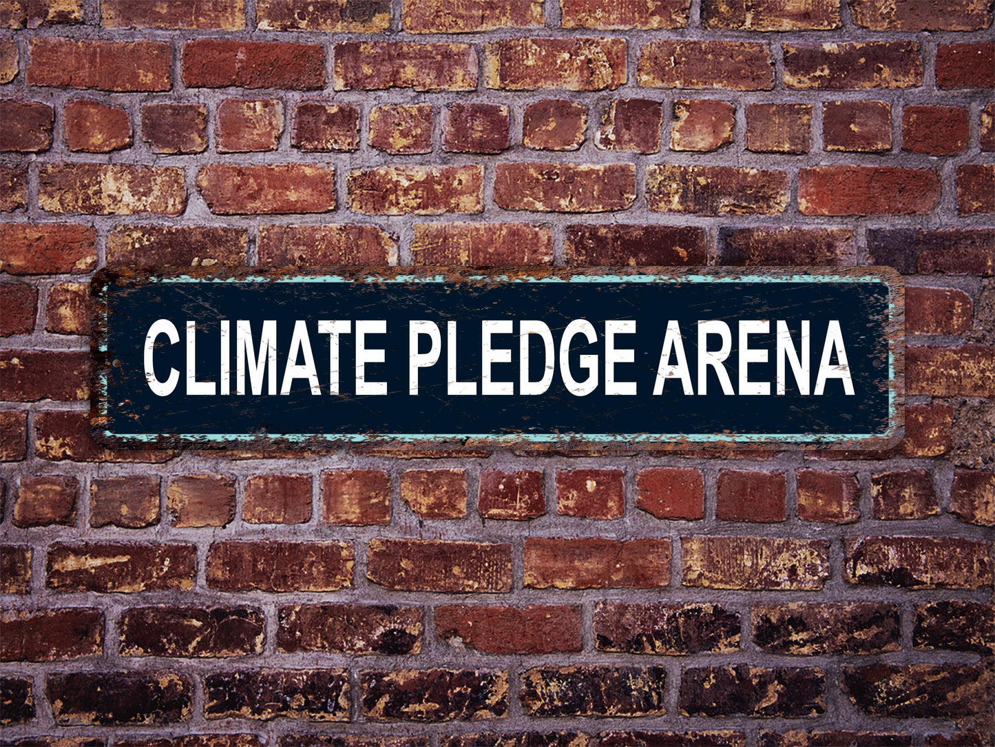 Climate Pledge Arena Street Sign Seattle Kraken Hockey