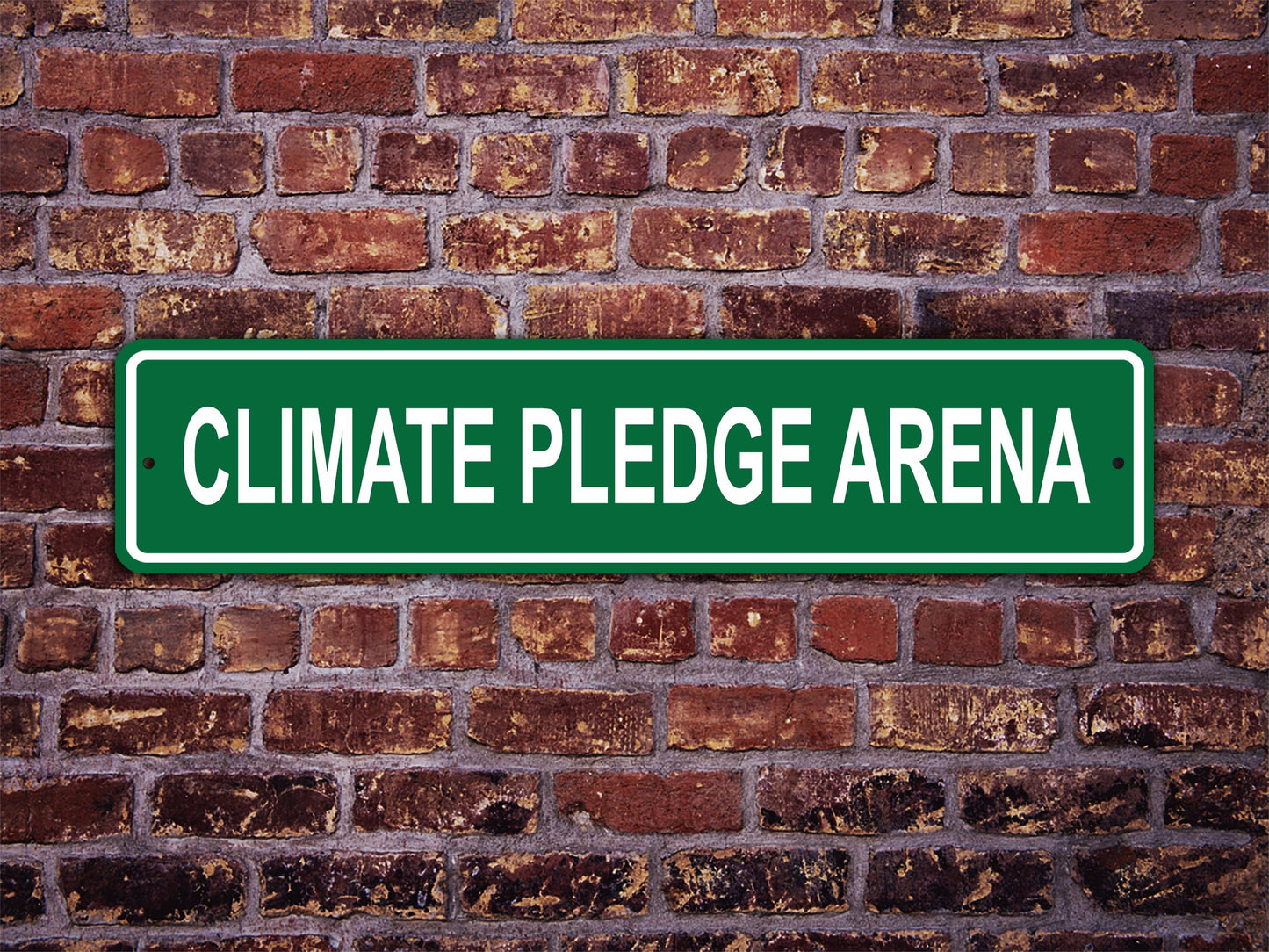 Climate Pledge Arena Street Sign Seattle Kraken Hockey