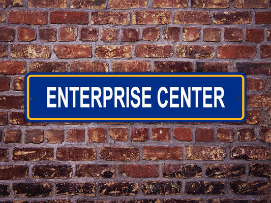 Enterprise Center Street Sign St. Louis Blues Hockey